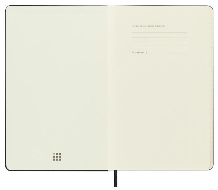 Moleskine Weekly Planner Vertical Svart hard large 2023