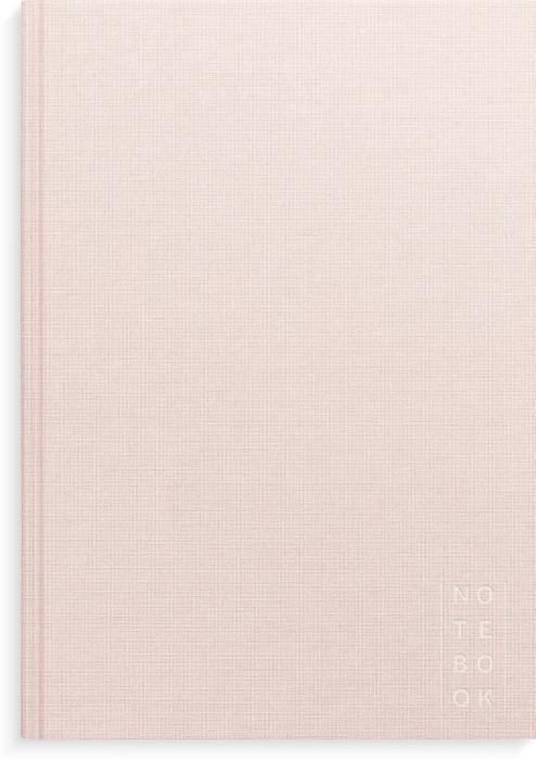 Notebook Textile pink unlined A4