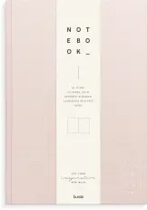 Notebook Textile pink unlined A4