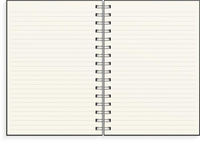 Notebook Textile black lined A5 