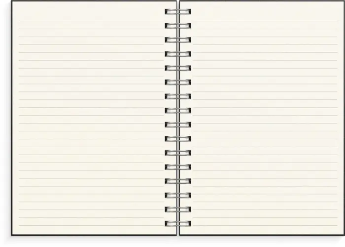 Notebook Textile black lined A5 