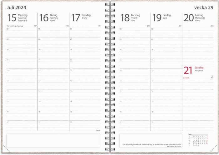Kalender Study A5 Nomad beige 2023-2024