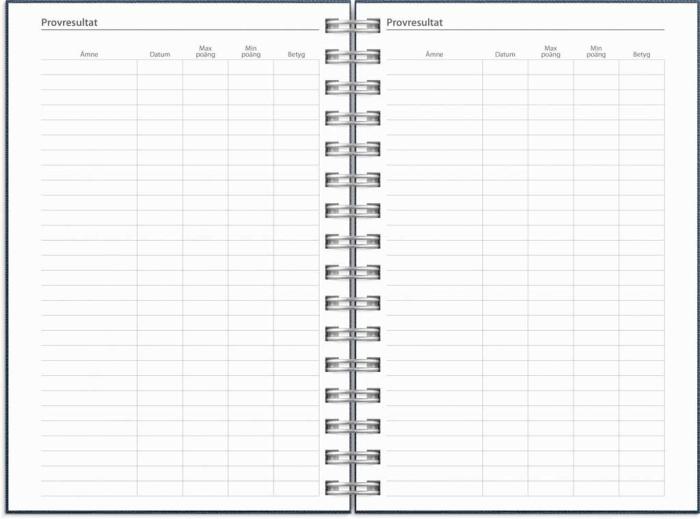 Kalender Dagbok A5 Nomad blå 2023-2024