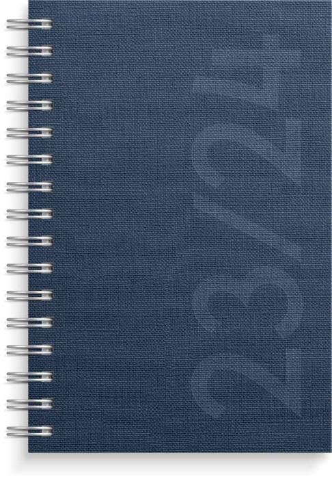 Kalender Dagbok A5 Nomad blå 2023-2024