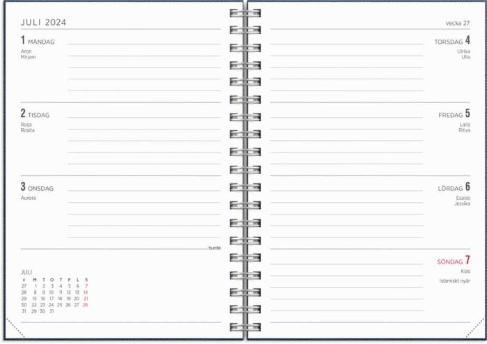 Kalender Senator A6 Nomad blå 2023-2024