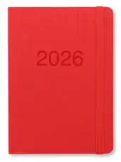 Kalender Letts Memo A6 Röd 2026