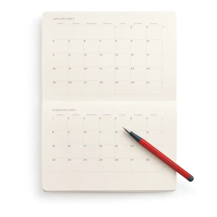 Booklet Monthly Planner 2027 B5 