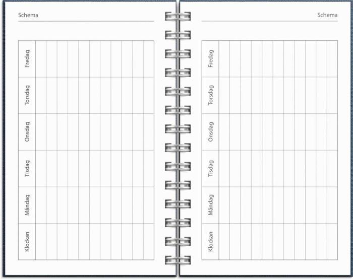 Kalender Compact Nomad blå 2023-2024