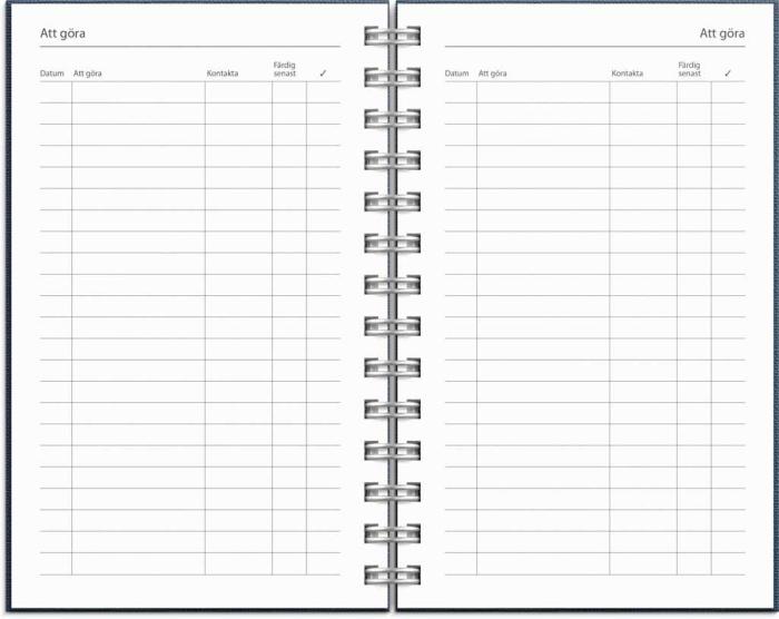 Kalender Compact Nomad blå 2023-2024