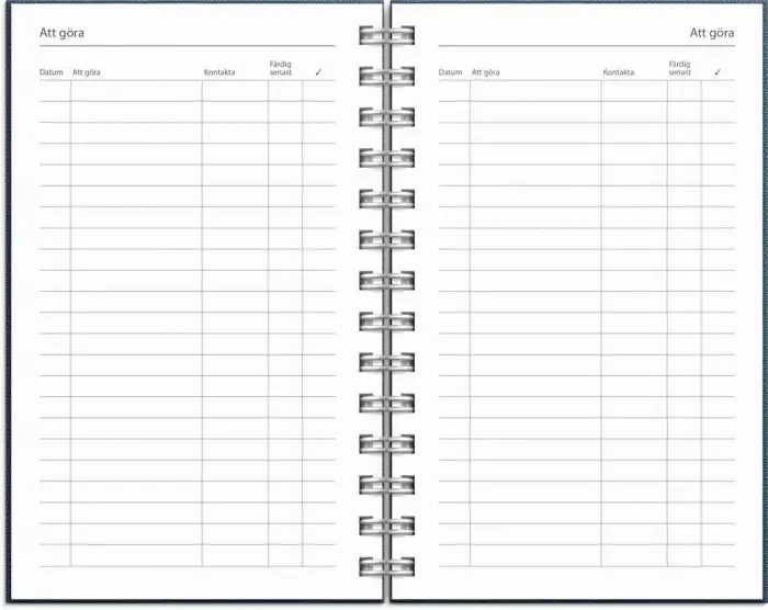 Kalender Compact Nomad blå 2023-2024