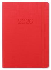 Kalender Letts Memo A5 Röd 2026
