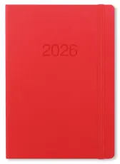 Kalender Letts Memo A5 Röd 2026