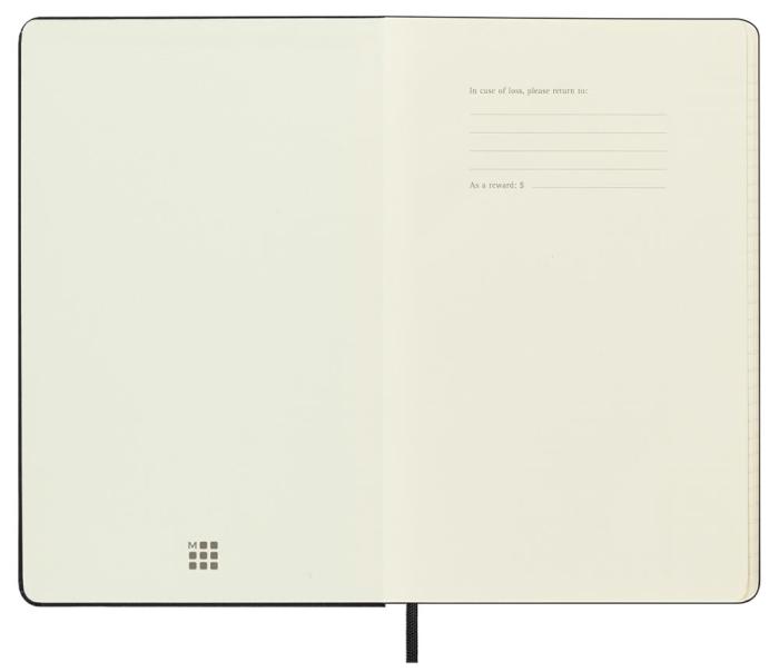 Moleskine Weekly Pro Vertical Svart hard large 2023