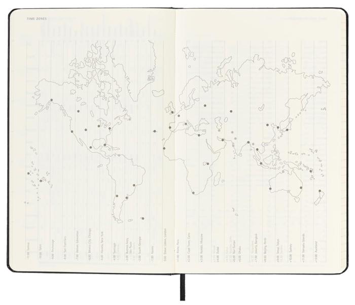 Moleskine Weekly Pro Vertical Svart hard large 2023
