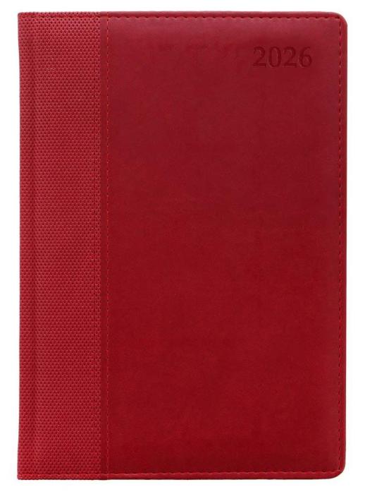 Kalender Letts Executive A5 Vertical Röd 2026