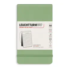 Leuchtturm1917 Reporter Notepad A6 hard cover Ruled Sage