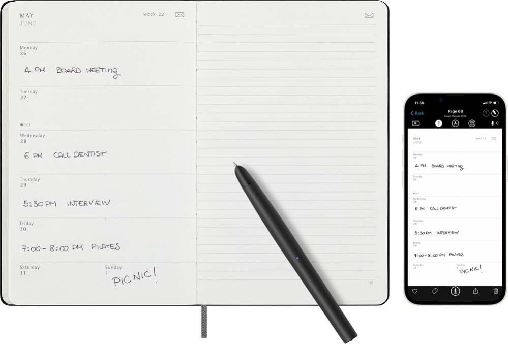 Moleskine M+ Plan Weekly Large Black 2025
