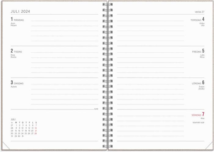 Kalender Senator A5 Nomad beige 2023-2024