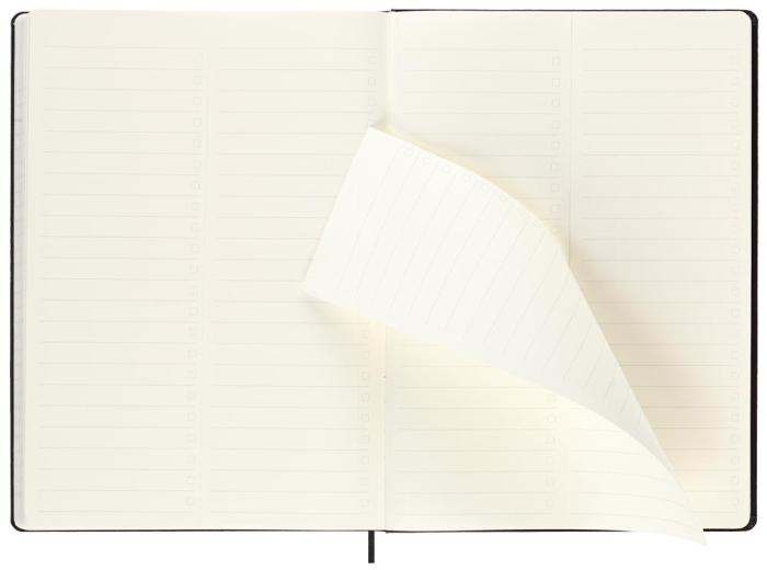 Moleskine 2023 Pro Veckokalender Vertical A4 Svart Hård