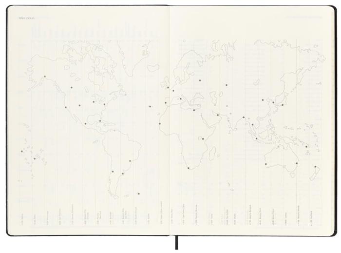 Moleskine 2023 Pro Veckokalender Vertical A4 Svart Hård