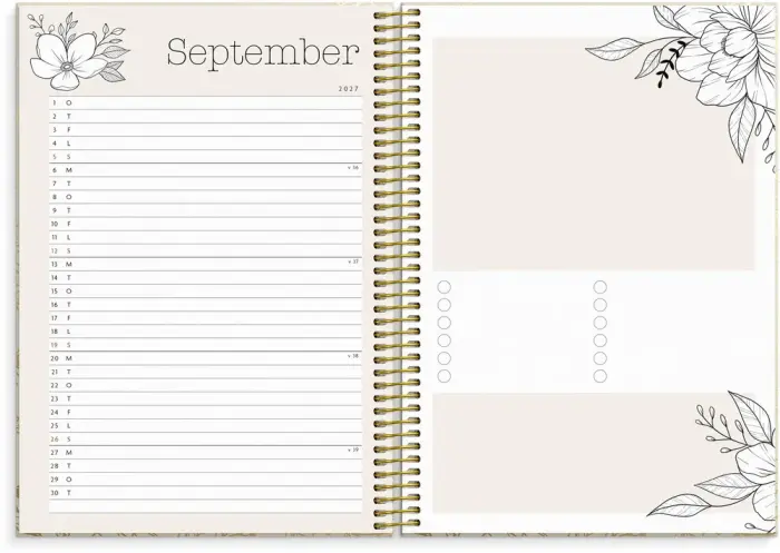 Kalender Life Planner Bloom 2027