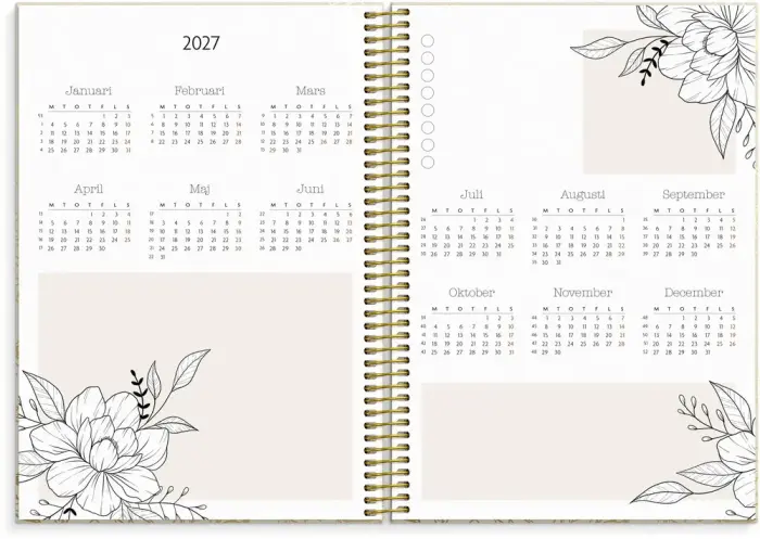 Kalender Life Planner Bloom 2027