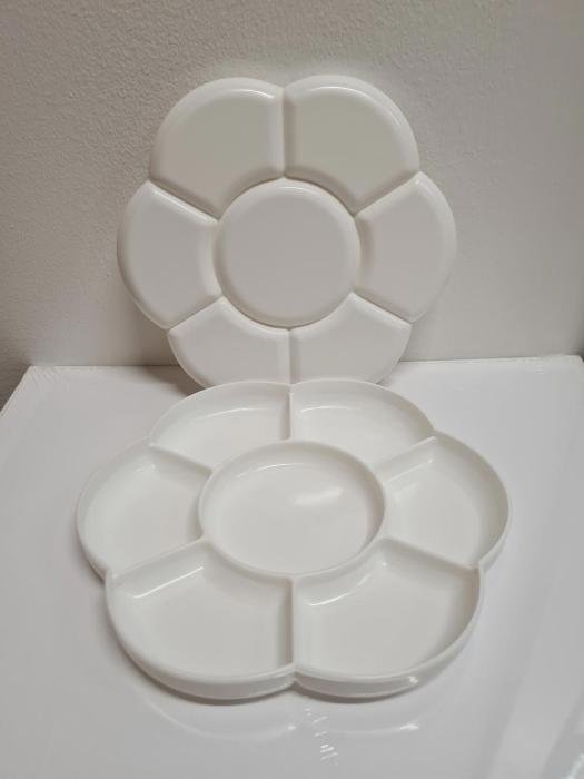 Plastpalett dubbel 7 hål blomma 