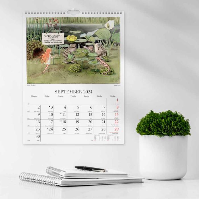 Väggkalender Elsa Beskow 2024