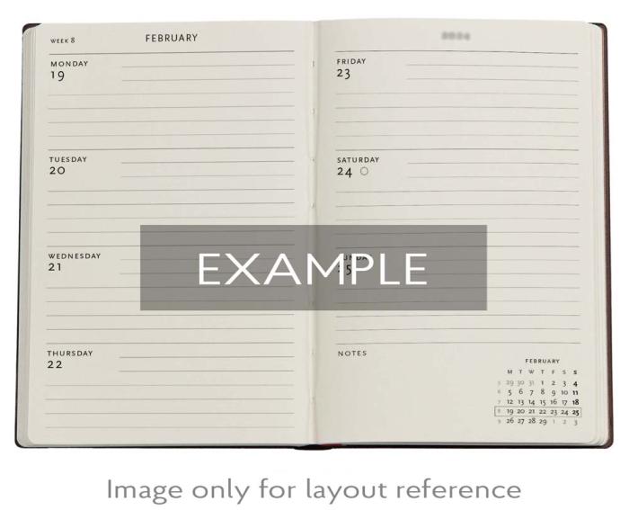 Kalender Paperblanks Terracotta Pots Horizontal Mini 2026