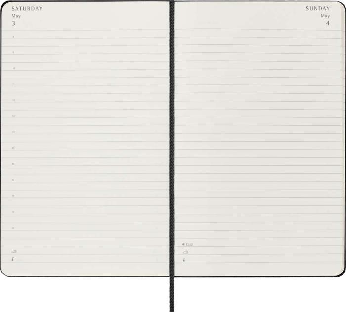 Moleskine Daily Black Hard Large 2025