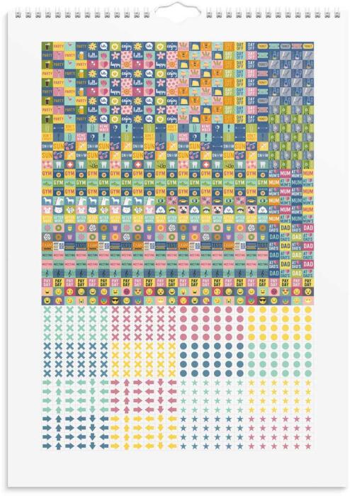 Familjekalender Stickers 2025