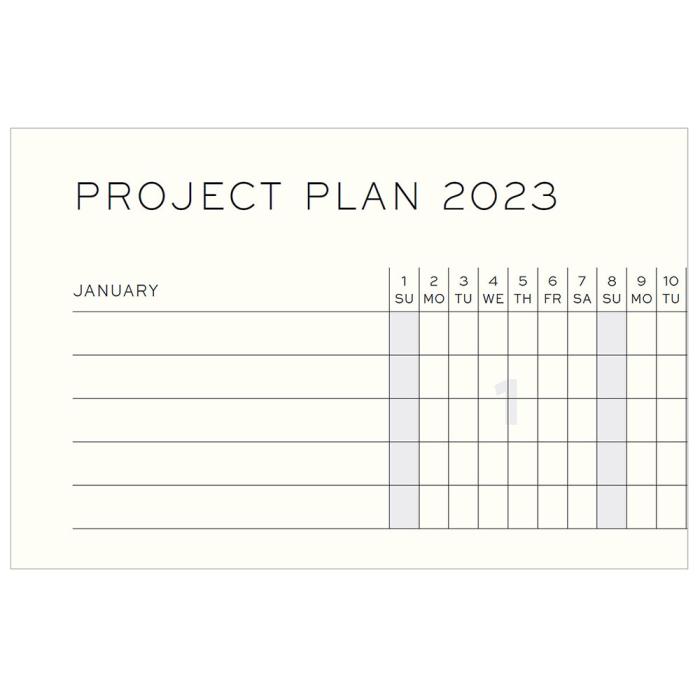 Kalender 2022-23 Leuchtturm1917 A4 vecka/uppslag Black