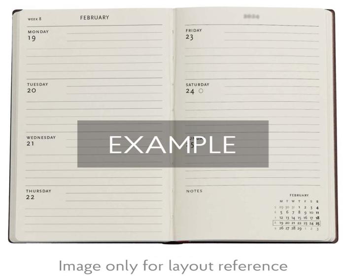 Kalender Paperblanks Monet´s Horizontal Mini 2026