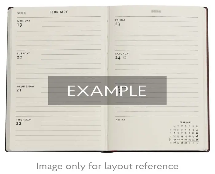 Kalender Paperblanks Rubedo Horizontal Mini 2026