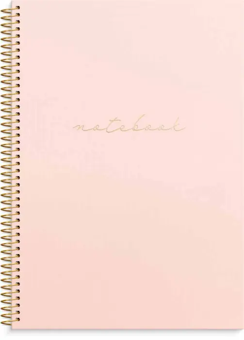 Linjerad Notebook A4 Pink 