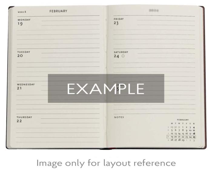 Kalender Paperblanks Orchard Horizontal Mini 2026