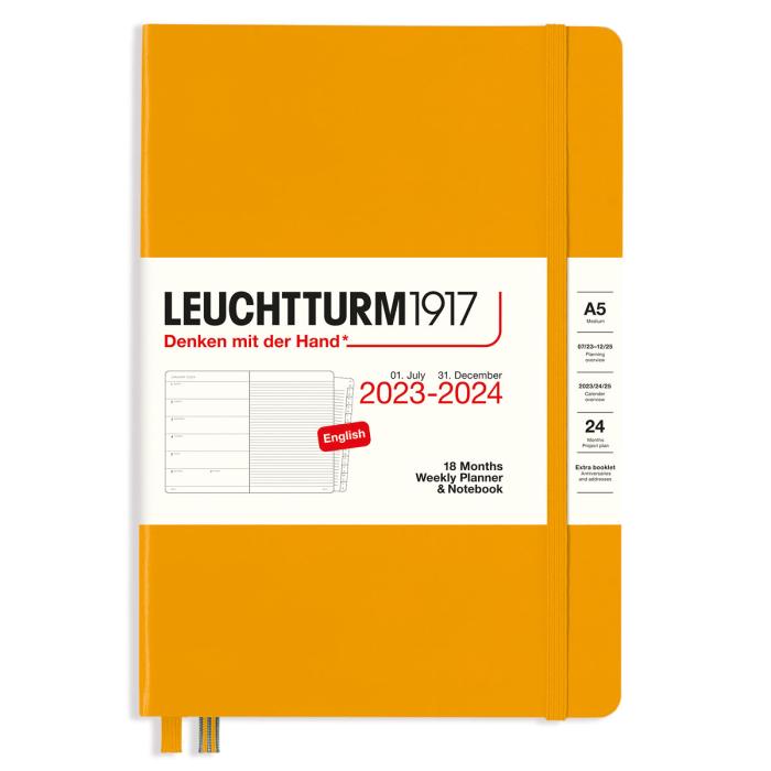 Kalender 2023-24 Leuchtturm1917 A5 vecka/notesuppslag Rising Sun