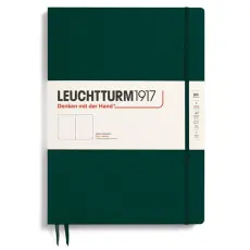 Leuchtturm Notebook A4 Slim Hard 123s Forest Green olinjerad