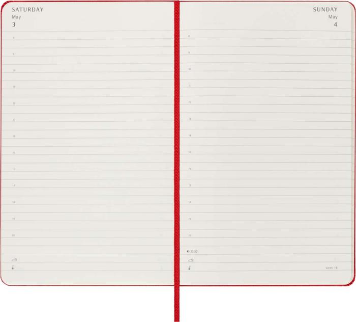 Moleskine Daily Red Soft Large 2025