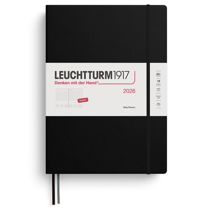 Kalender Leuchtturm1917 A4+ Dag/Sida Black 2026