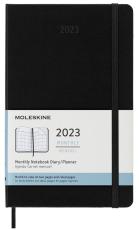 Moleskine Monthly Notebook svart hard large 2023