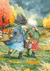 Vykort Inge L&ouml;&ouml;k I bl&aring;sv&auml;der