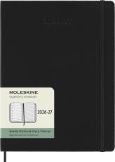 Moleskine Veckokalender XL Svart Mjuk 26/27