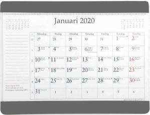 Musmatta med månadsblock 2021