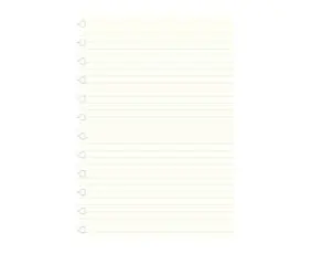 Extrablad linjerat till Filofax A4 Notebook
