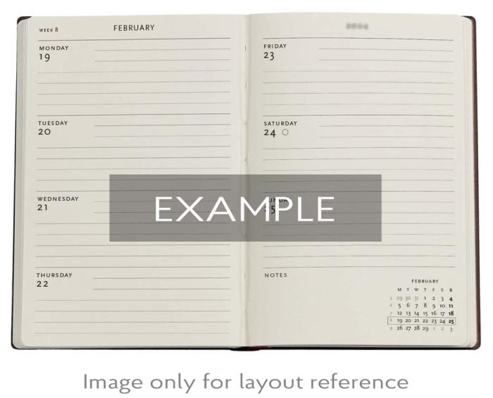 Kalender Paperblanks Michelangelo Horizontal Midi 2026