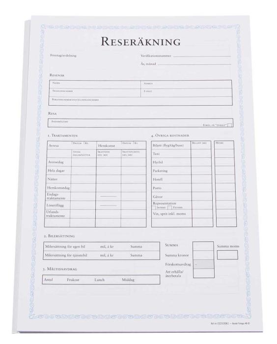 Reseräkning