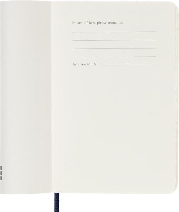 Moleskine Veckokalender Pocket Soft 26/27 Sapphire Blue