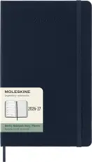 Moleskine Veckokalender L H&aring;rd 26/27 Sapphire Blue