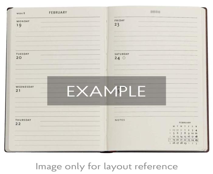Kalender Paperblanks Letter to Morisot Horizontal Midi 2026